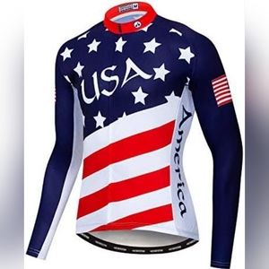 Men's Cycling Jersey Long Sleeve Sports Wear Bicycle Cycle Bike Shirt Top